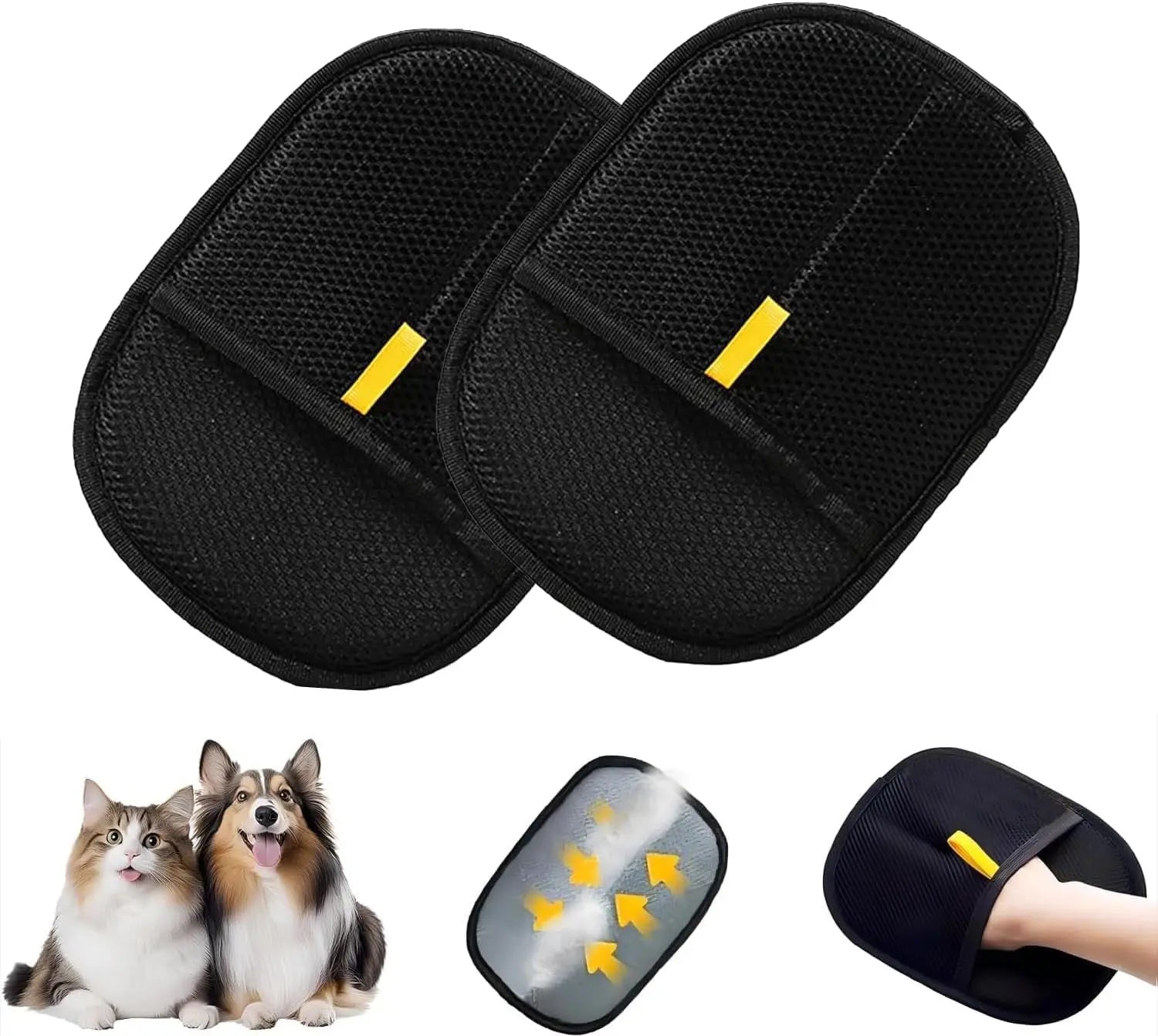 Magic Pet Static Hair Removal Gloves. Grooming mit for your Cat or Dog.