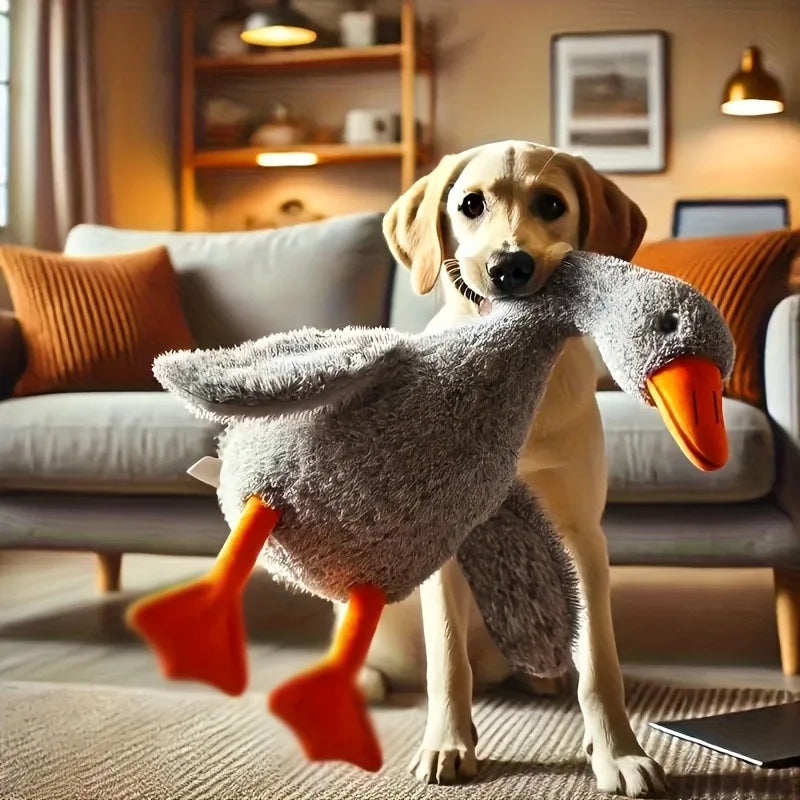 Soft Colorful Duck Plush Toy for Dogs Relax Pet Companion Anxiety-Relieving- 50 cm