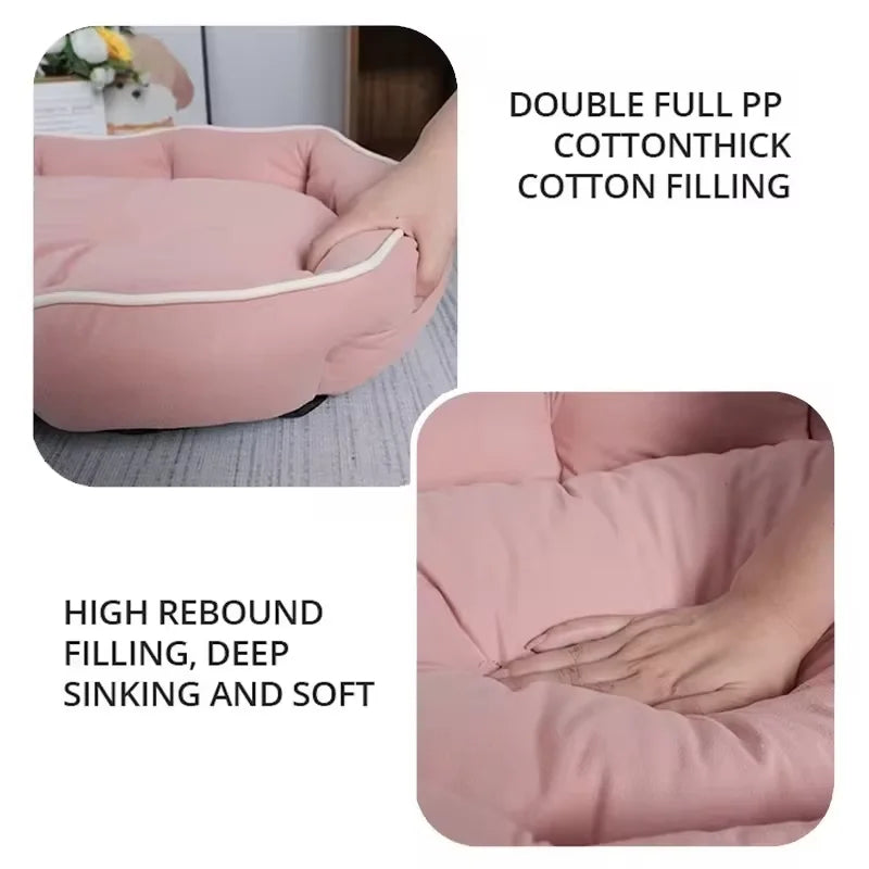 Pet Sofa Bed for Dogs or Cats in different colour & sizes - Pink, Green, Grey, Khaki