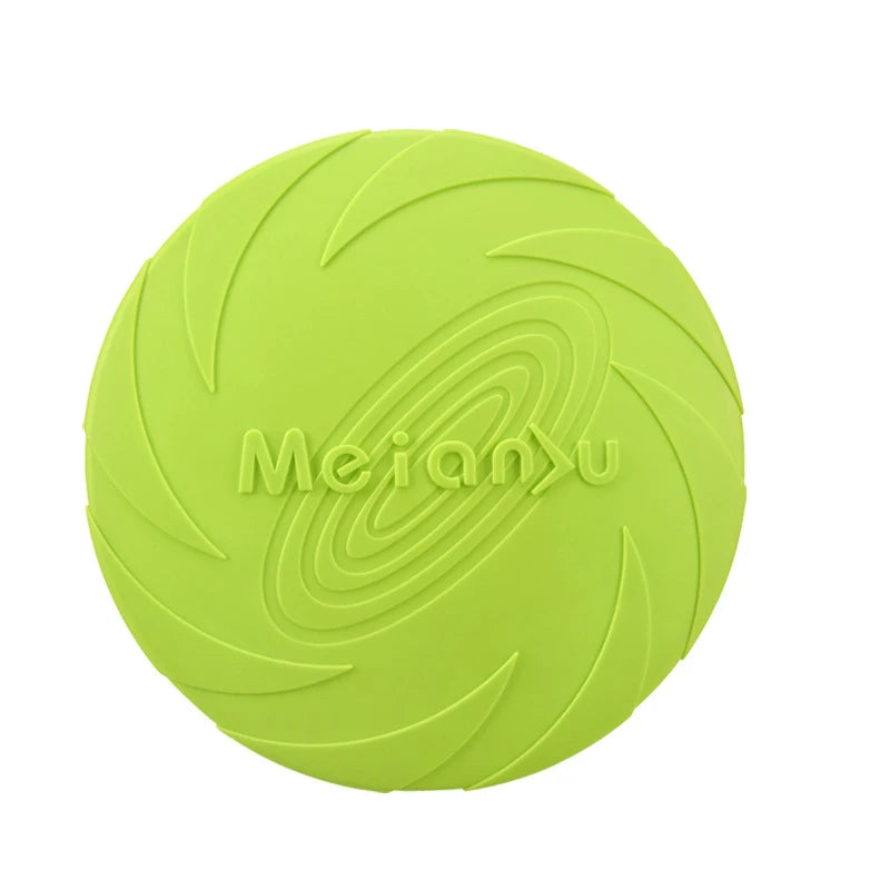 Dog Toys Silicone Flying Disc Multicolor Resistant Chew Toy Outdoor Game & Training