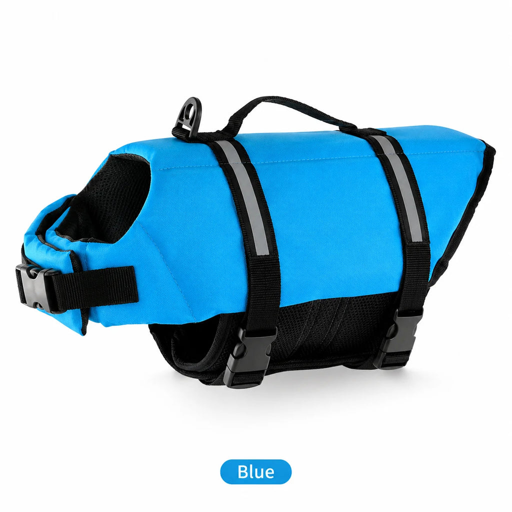 Dog Life Jacket Reflective Adjustable & with Rescue Handle