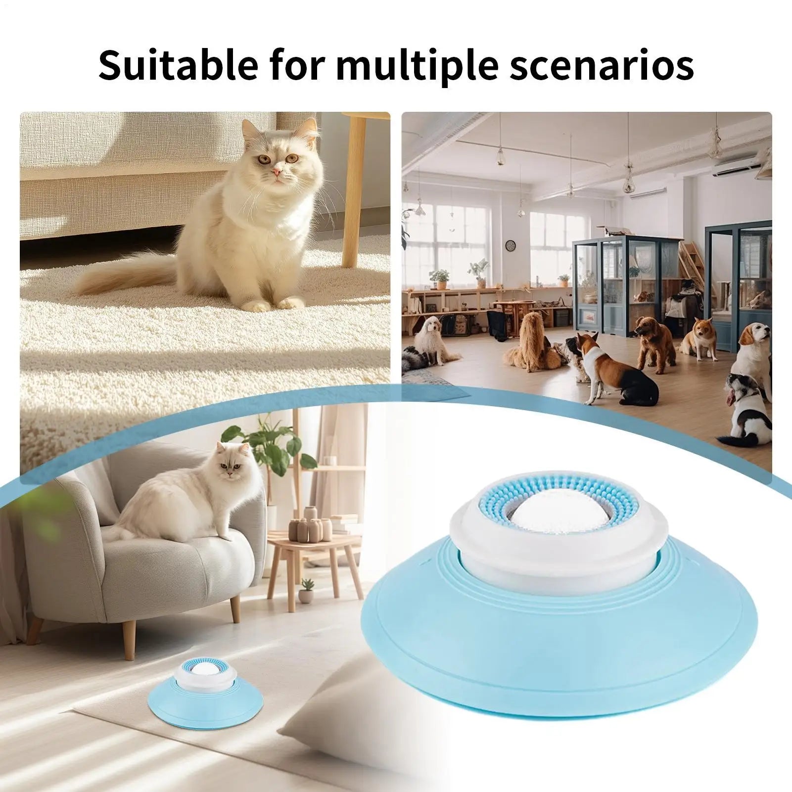 Pet Licking Bowl with Suction Cup. Great for Pet Tongue Cleaning, Smell & Calming for Dogs & Cat Wet Food