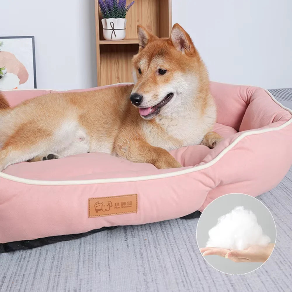 Pet Sofa Bed for Dogs or Cats in different colour & sizes - Pink, Green, Grey, Khaki