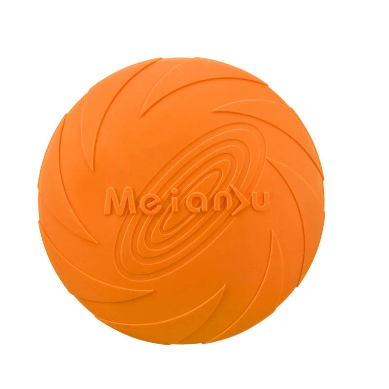 Dog Toys Silicone Flying Disc Multicolor Resistant Chew Toy Outdoor Game & Training