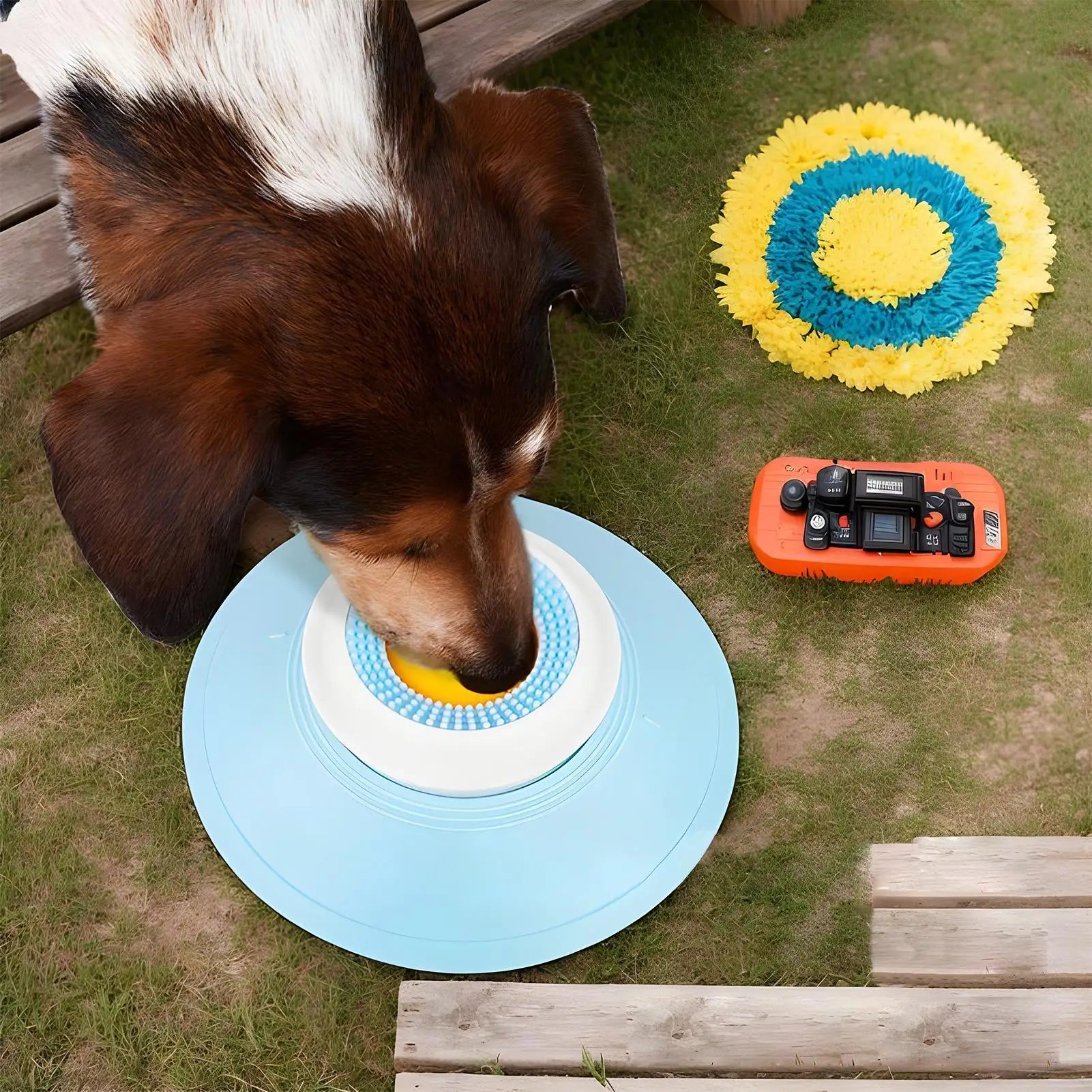 Pet Licking Bowl with Suction Cup. Great for Pet Tongue Cleaning, Smell & Calming for Dogs & Cat Wet Food
