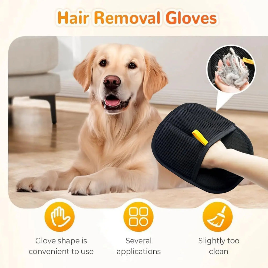 Magic Pet Static Hair Removal Gloves. Grooming mit for your Cat or Dog.