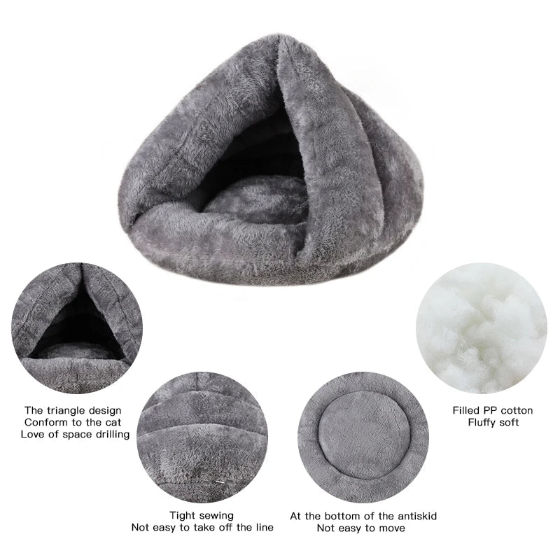 Dog & Cat Soft Beds  - Warm, safe and comfortable. In grey or Pink ONLY, Small, Medium and Large and Washable