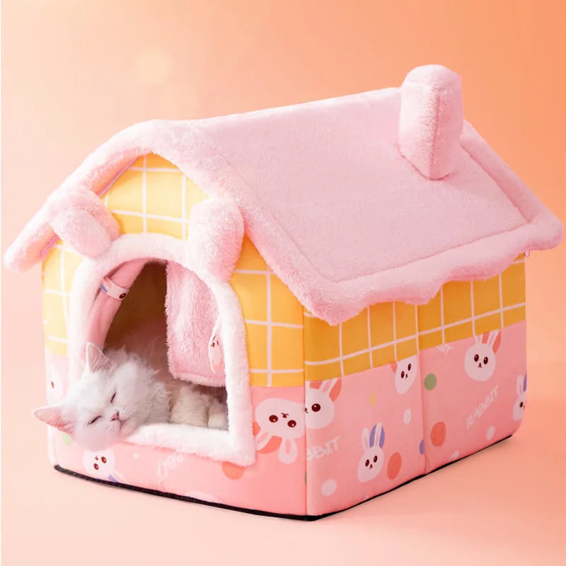 Dog or Cat Kennel Indoor Soft, Cosy & Comfortable Bed House