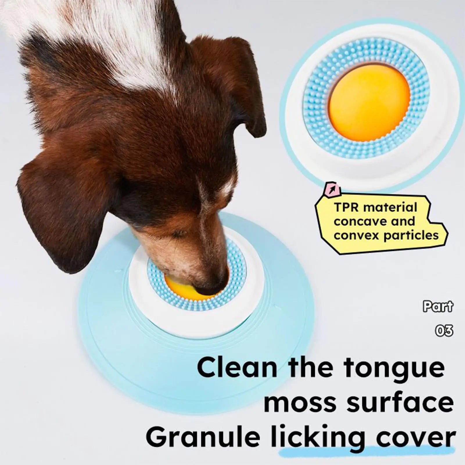Pet Licking Bowl with Suction Cup. Great for Pet Tongue Cleaning, Smell & Calming for Dogs & Cat Wet Food