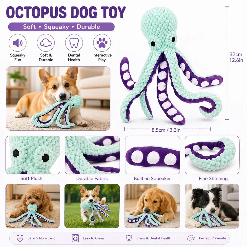 Squeaky Teddy Pet Toy