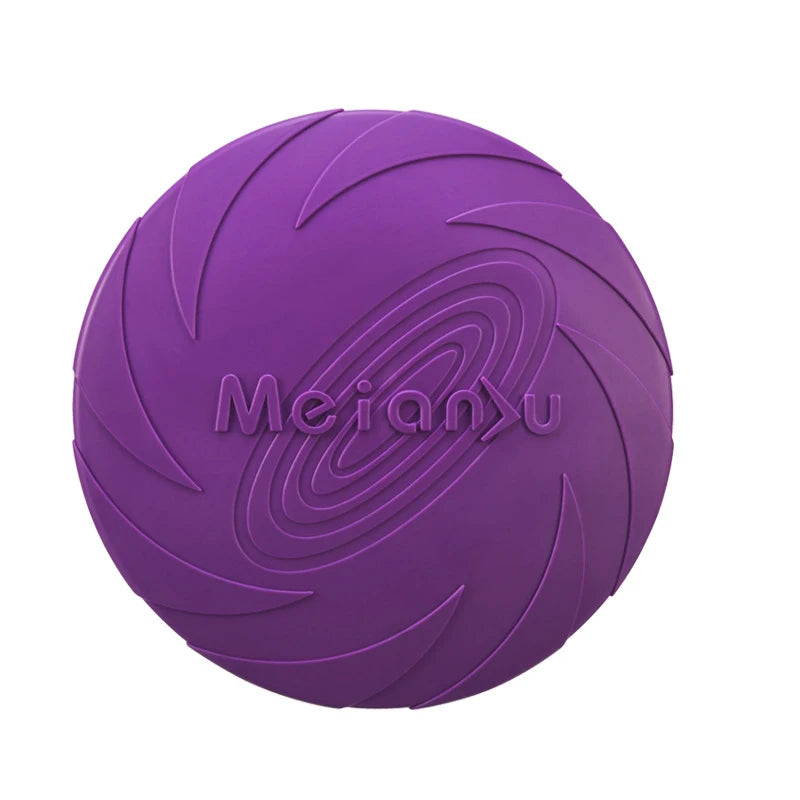 Dog Toys Silicone Flying Disc Multicolor Resistant Chew Toy Outdoor Game & Training
