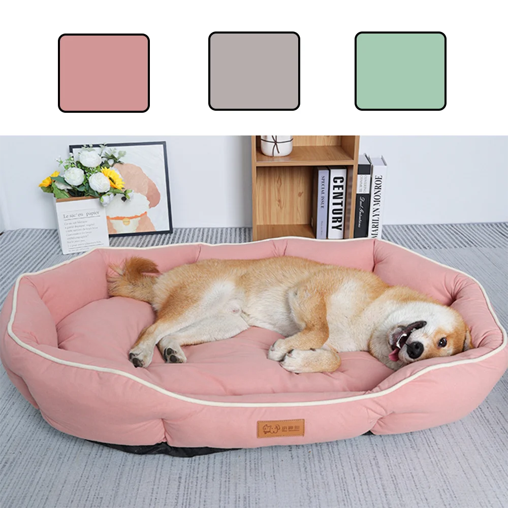 Pet Sofa Bed for Dogs or Cats in different colour & sizes - Pink, Green, Grey, Khaki