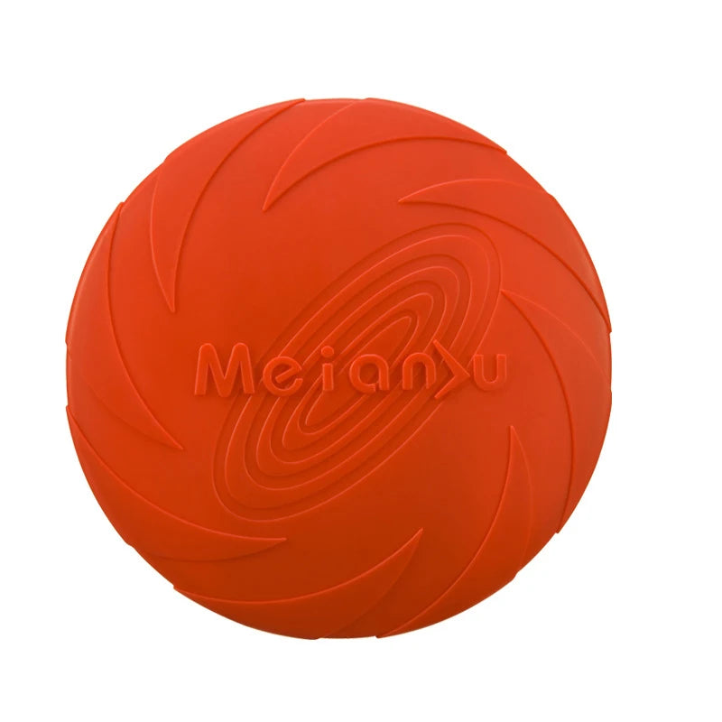 Dog Toys Silicone Flying Disc Multicolor Resistant Chew Toy Outdoor Game & Training