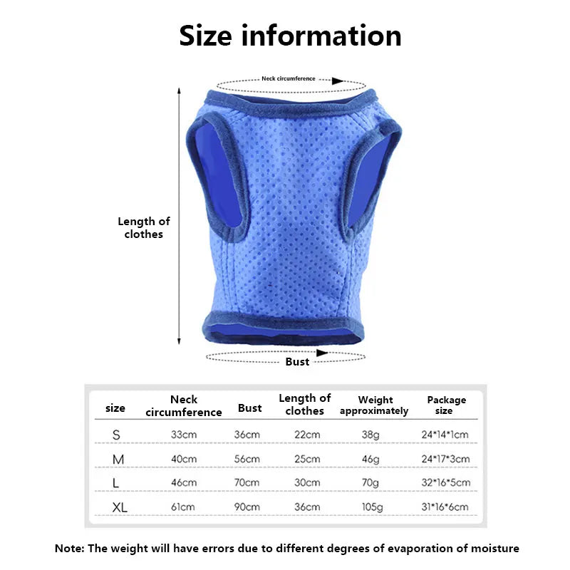 Pet Vest Cooling Jacket