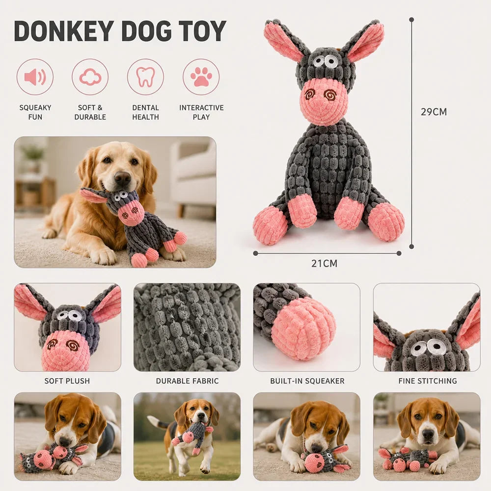 Squeaky Teddy Pet Toy