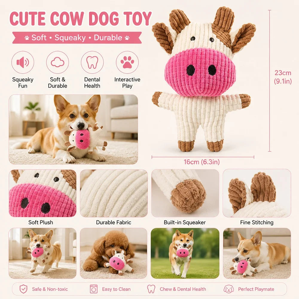 Squeaky Teddy Pet Toy