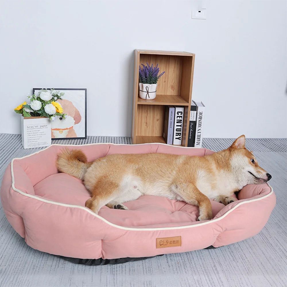 Pet Sofa Bed for Dogs or Cats in different colour & sizes - Pink, Green, Grey, Khaki