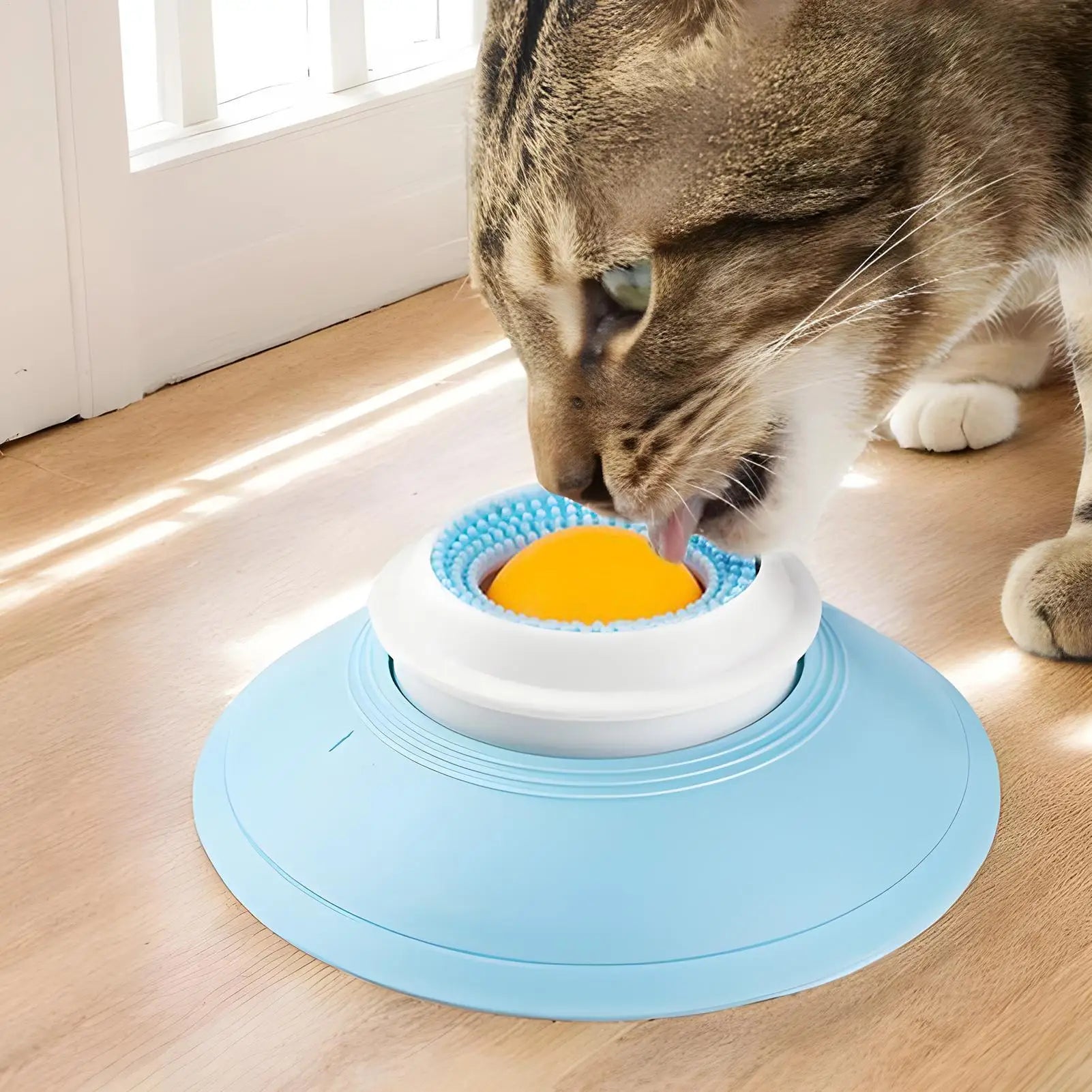 Pet Licking Bowl with Suction Cup. Great for Pet Tongue Cleaning, Smell & Calming for Dogs & Cat Wet Food
