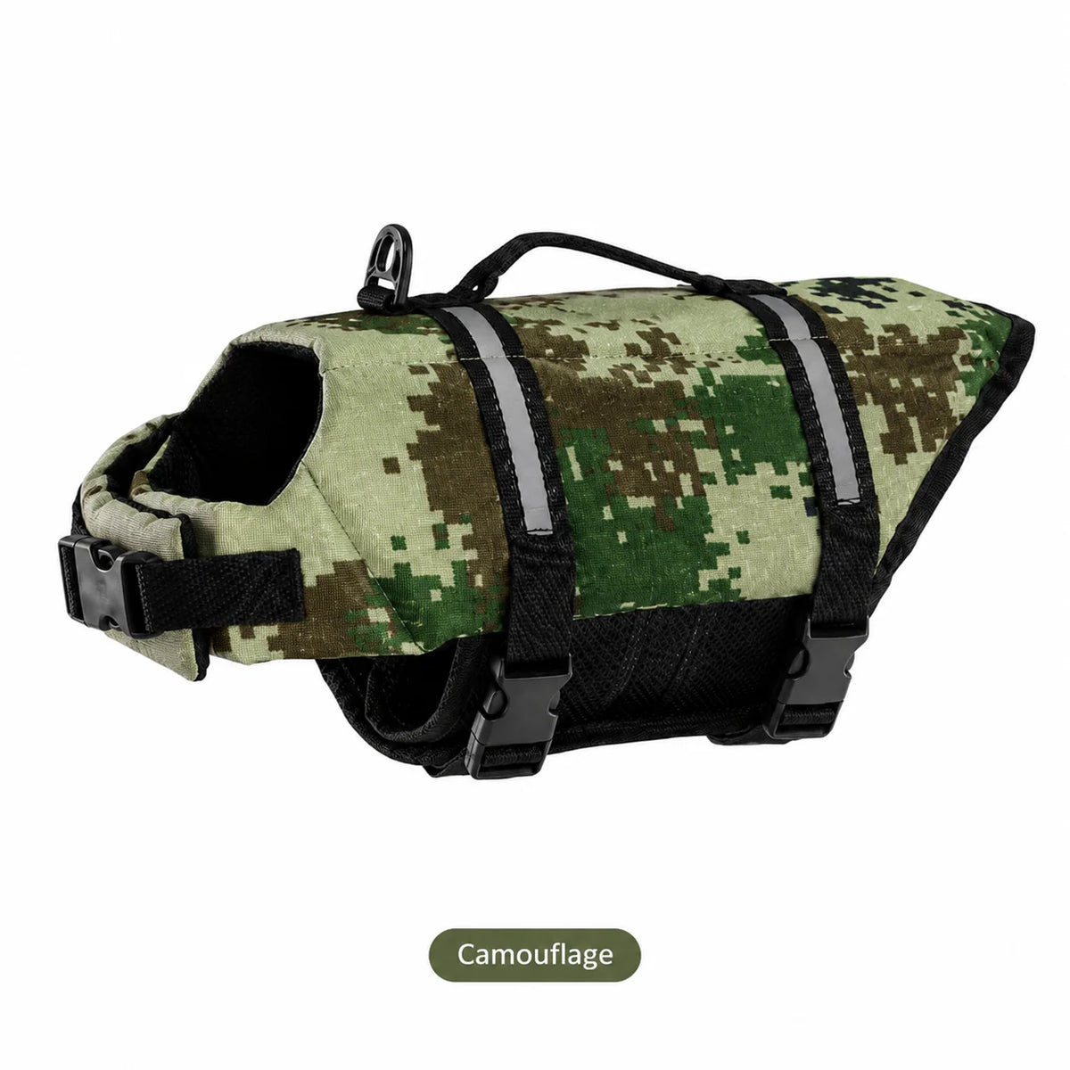 Dog Life Jacket Reflective Adjustable & with Rescue Handle