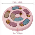 Dog or Cat Food Hiding Bowl, Slow Food Training, Educational Toy To Relieve Boredom. Pink or Blue.