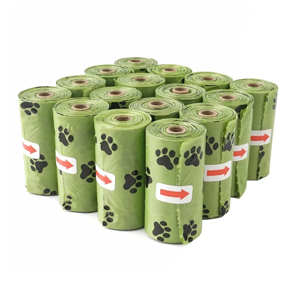 Dog /Cat Poop Bags for dogs Various Pcs Refill Poo Bags 15 Bags in a Roll