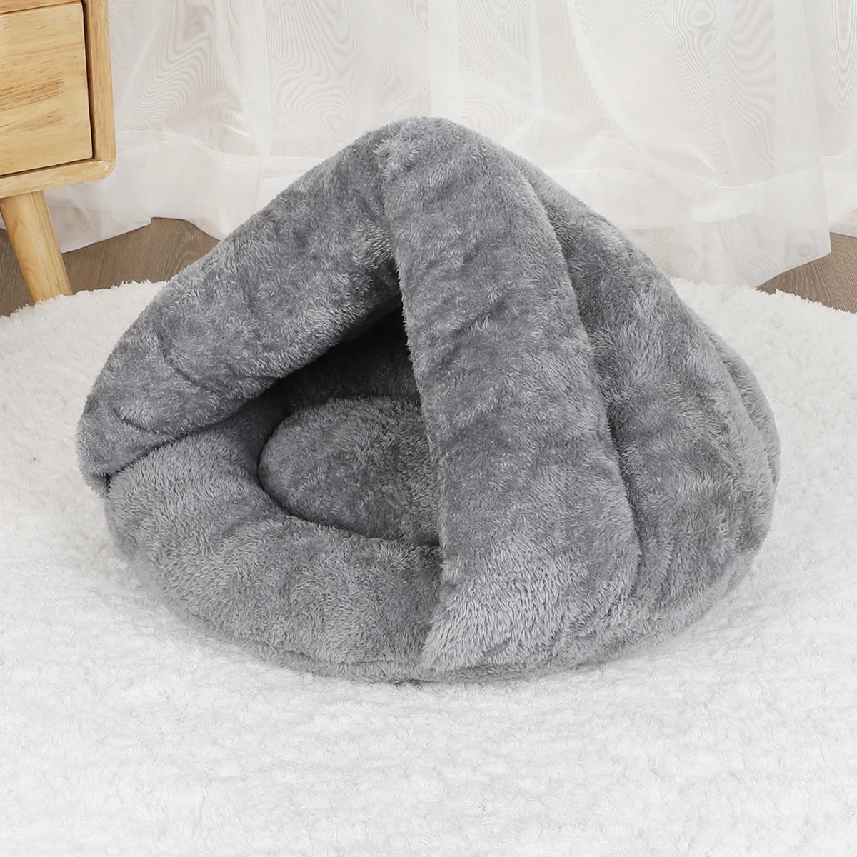 Dog & Cat Soft Beds  - Warm, safe and comfortable. In grey or Pink ONLY, Small, Medium and Large and Washable