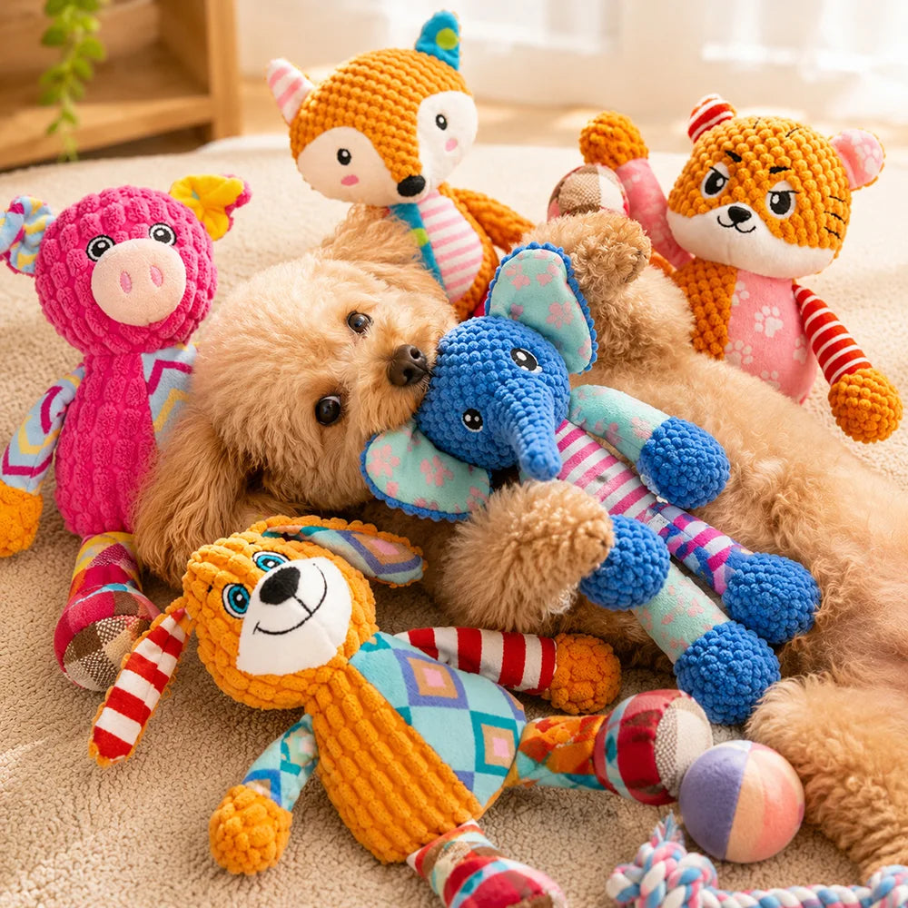 Squeaky Teddy Pet Toy