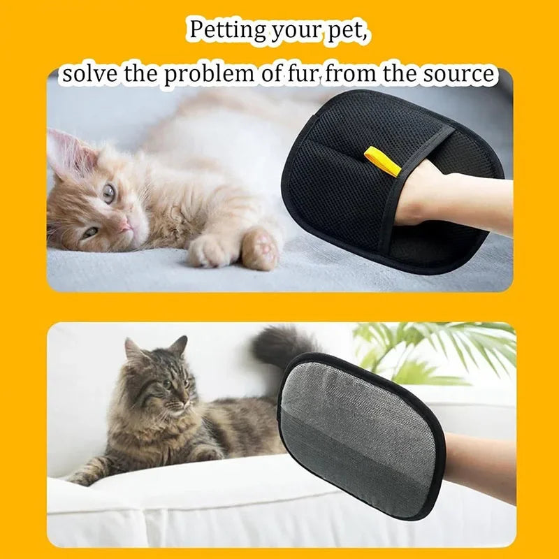Pet Hair Removal Glove perfect for Dog and Cat hair removal from Sofas, Carpet and clothes.