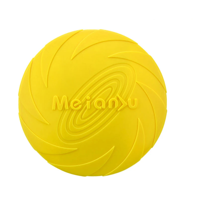 Dog Toys Silicone Flying Disc Multicolor Resistant Chew Toy Outdoor Game & Training